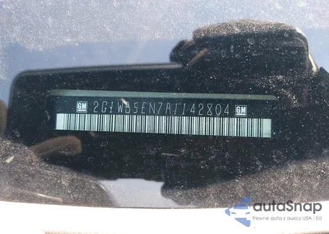 2010 Chevrolet Impala Lt из США, поврежденный, VIN 2G1WB5EN7A1142804